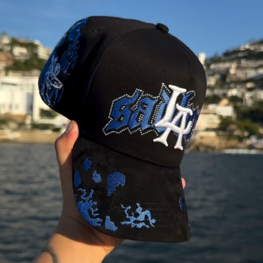 SAD BOYZ Blue Angels Collab Black Snapback Cap