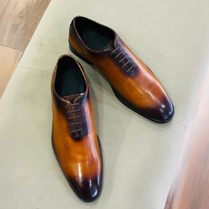Handmade Brown Classic Formal Derby