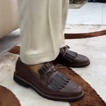 Handmade Men's Casual Tassel Loafers