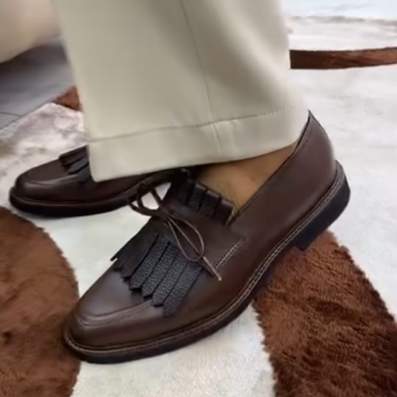 Handmade Men's Casual Tassel Loafers