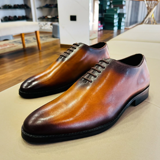 Handmade Brown Classic Formal Derby