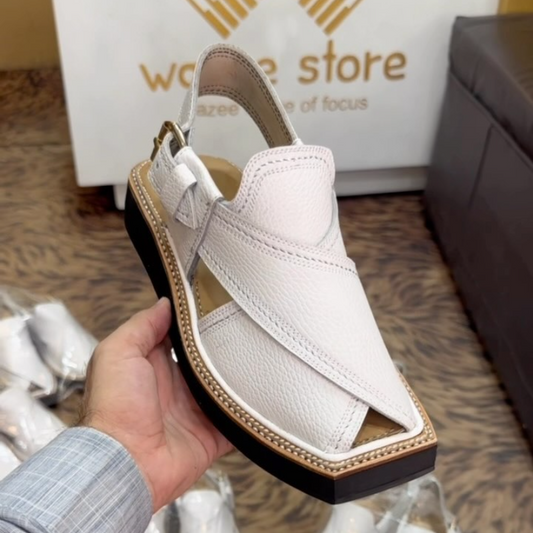 Men's White Classic Roman Sandals