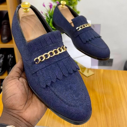 Handmade Luxury Tasseled Loafers Dress Shoes