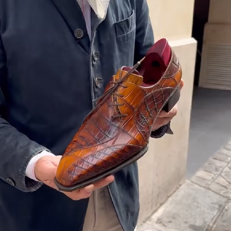 Crocodile Luxury Oxfords