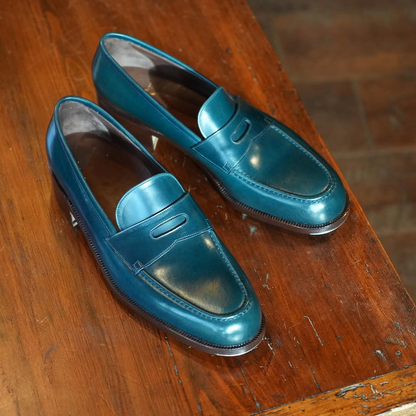 Casual Calf Shoes With Hand-stitched