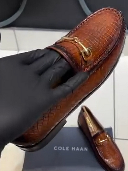 Handmade Men's Crocodile Leather Shoes