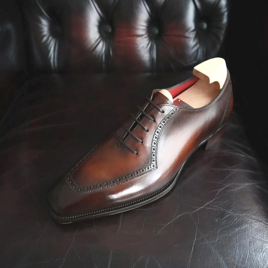 GRENDON Criollo Patina Leather Shoes