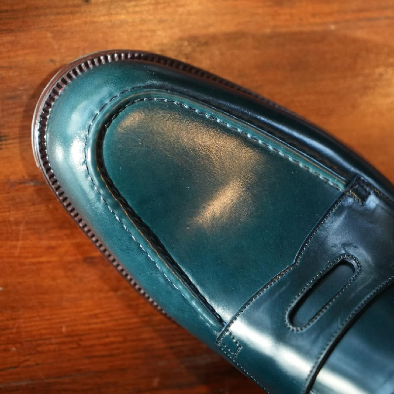 Casual Calf Shoes With Hand-stitched