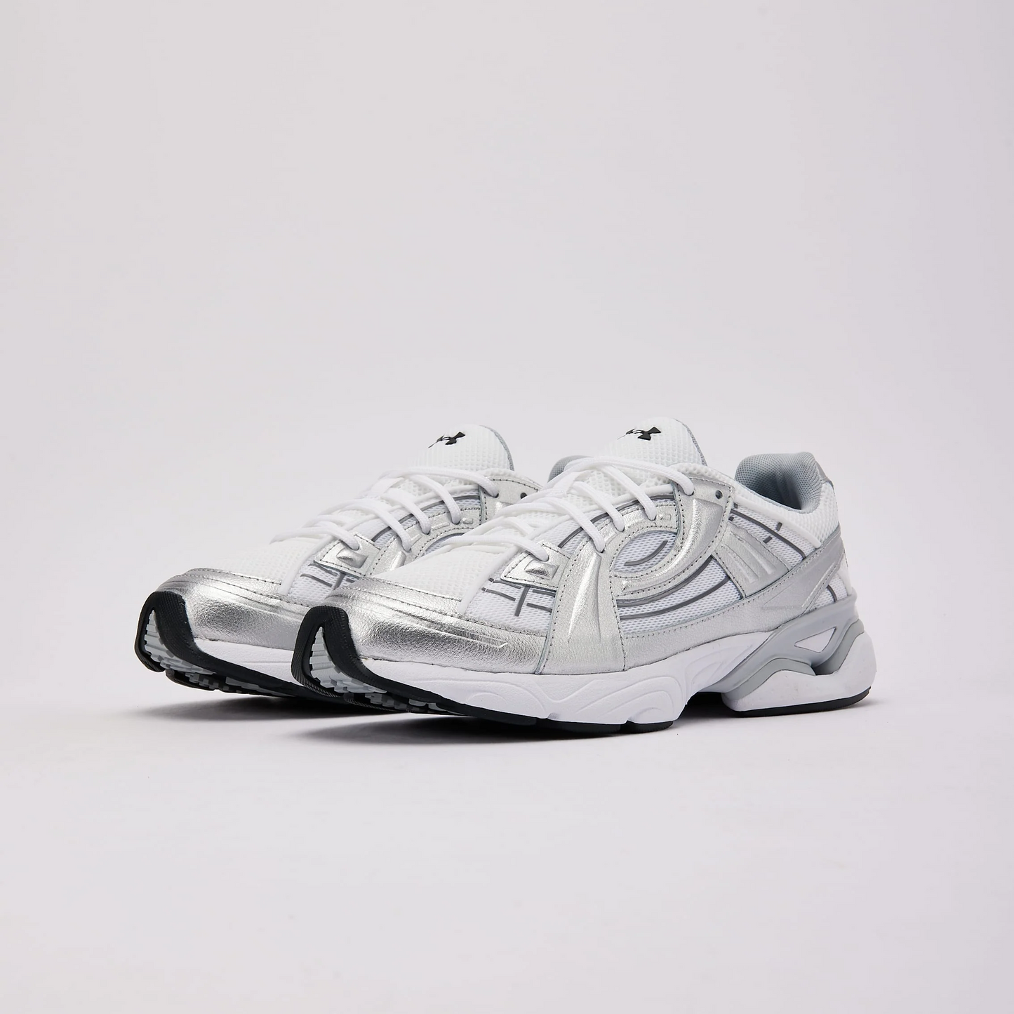Metallic Silver Sneakers