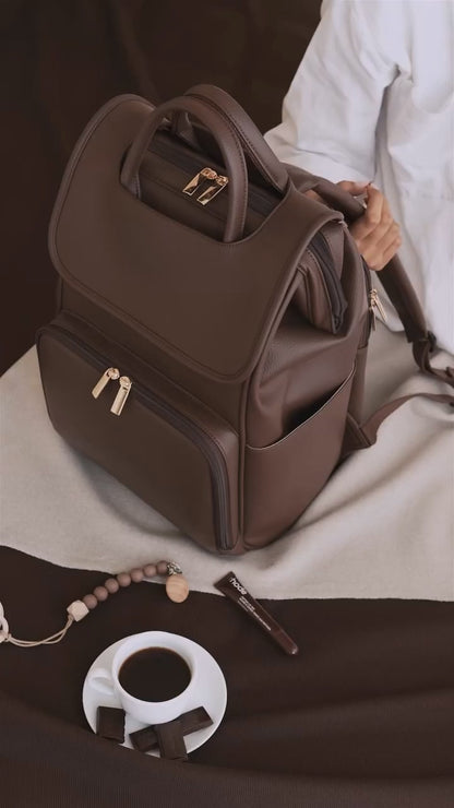Genuine Leather Multifunctional Backpack