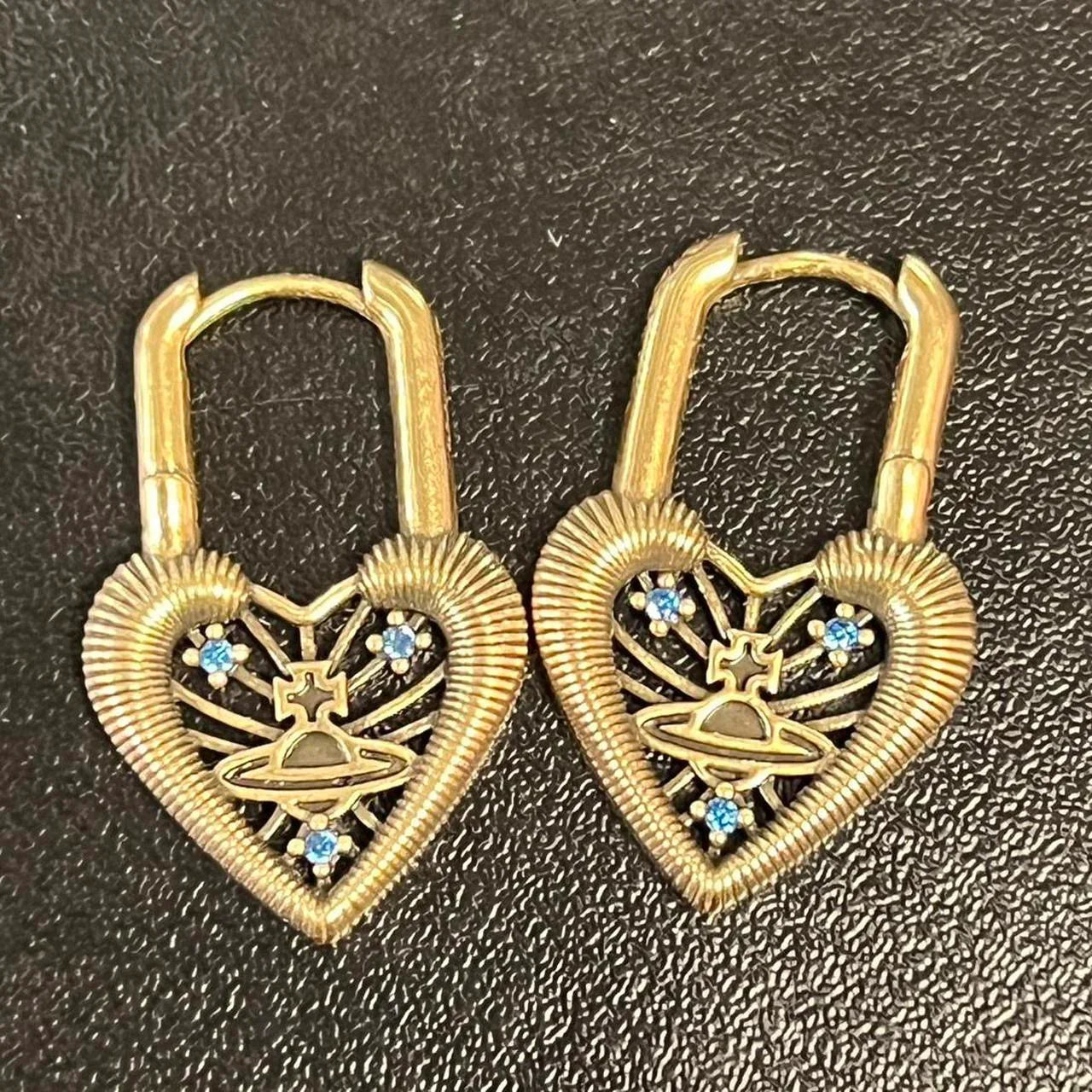 Heart Padlock Earrings
