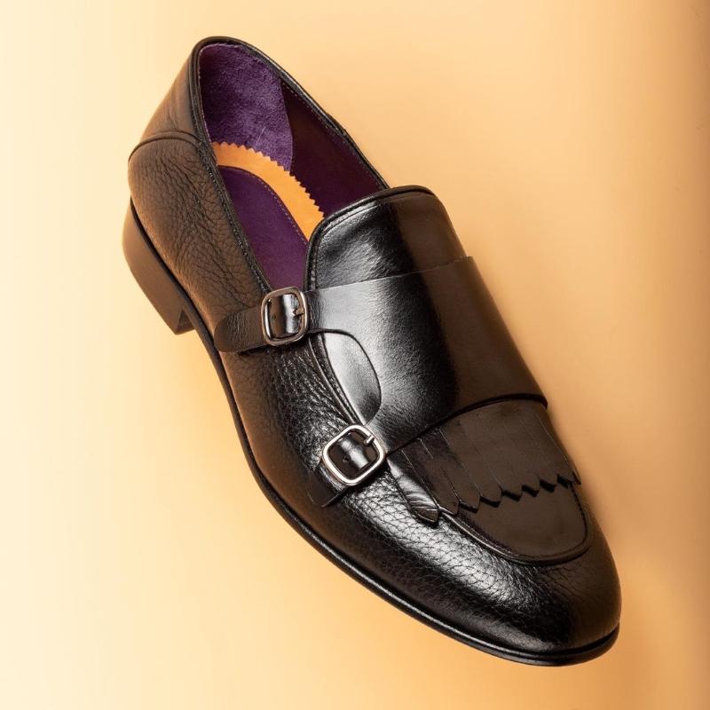 Double Monk Strap Men's Shoes