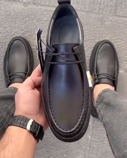 Men's Thick Sole Leather Shoes