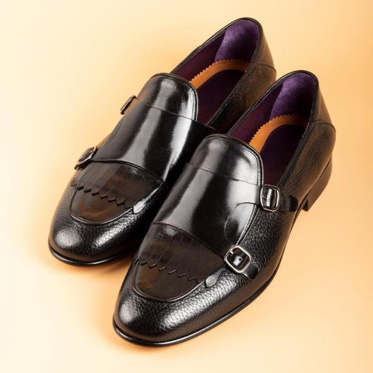 Double Monk Strap Men's Shoes