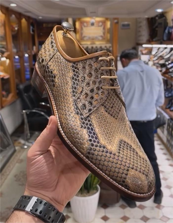 (⏰Last Day Promotion $5 OFF)-Python Runt Scaled Men's Shoes