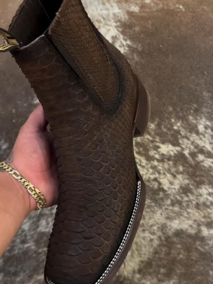 Exotic Crocodile Leather Boots
