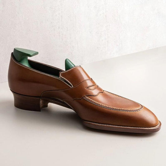 Lazymen Classic Brown Leather Loafers