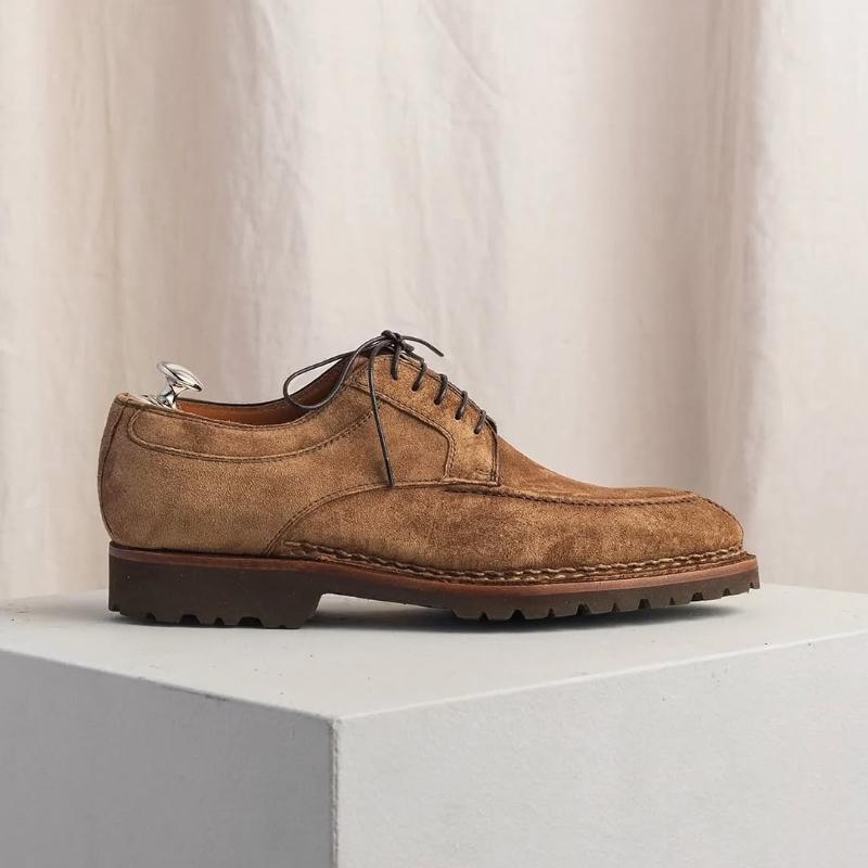 Quasimodo Five-Eyelet Derby Leather Shoes