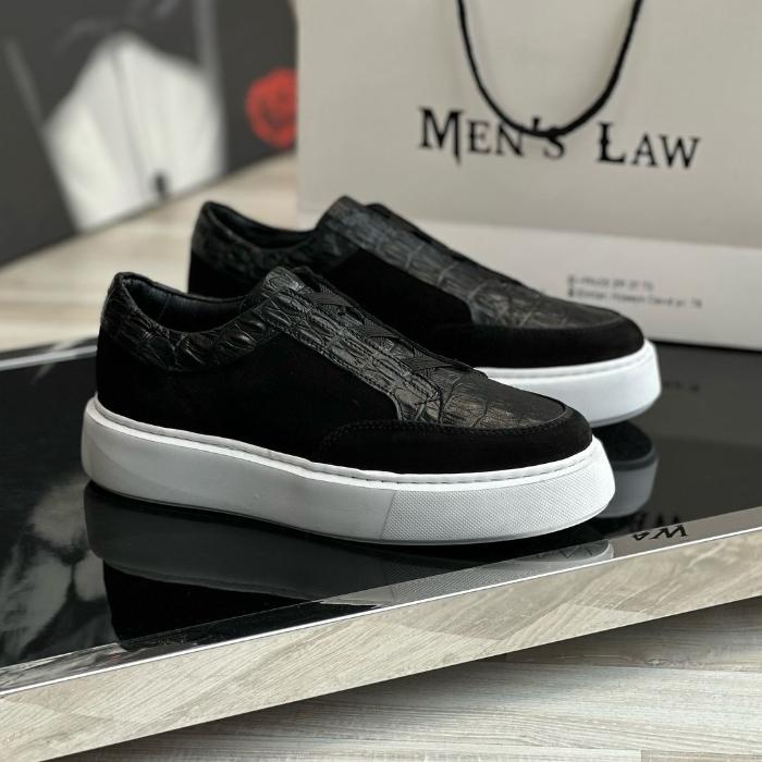 Mens Casual Leather Shoes Handmade Genuine Leather