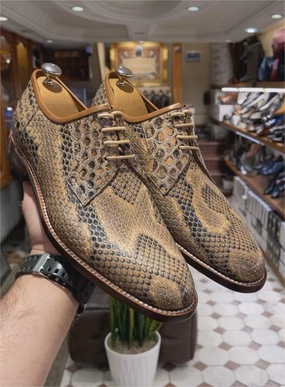 (⏰Last Day Promotion $5 OFF)-Python Runt Scaled Men's Shoes