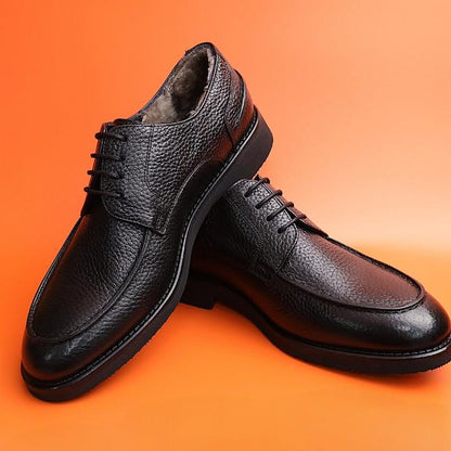 Autumn And Winter Padded Leather Shoes