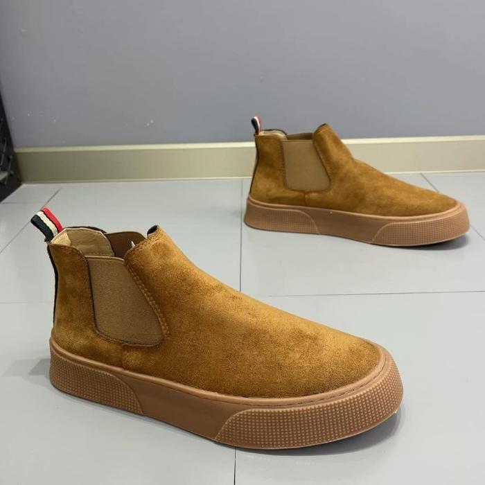 High Top Sneakers Men Winter Plush Boots