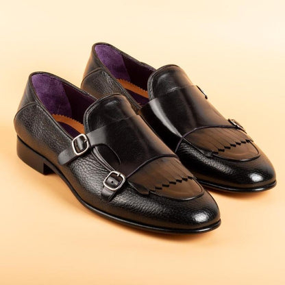 Double Monk Strap Men's Shoes