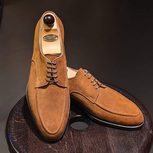 Handmade Deer Brown Suede Shoes