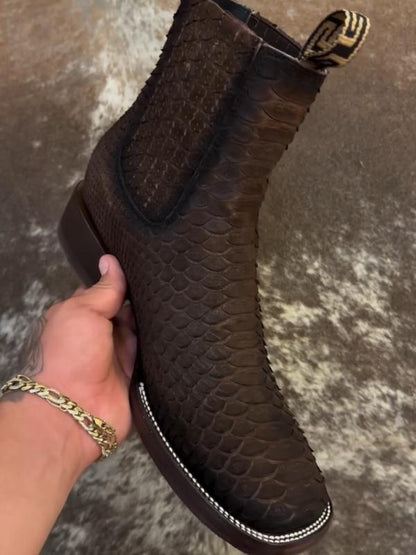 Exotic Crocodile Leather Boots