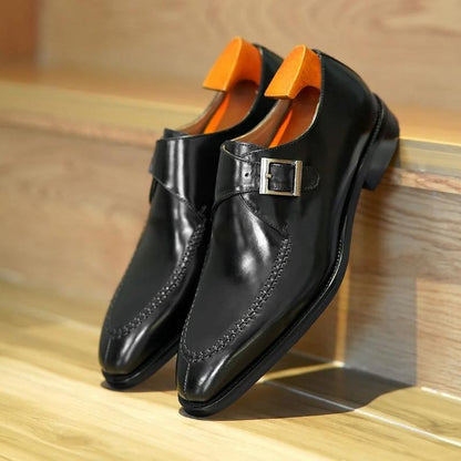 Men Style With Moc Toe Single Monkstrap