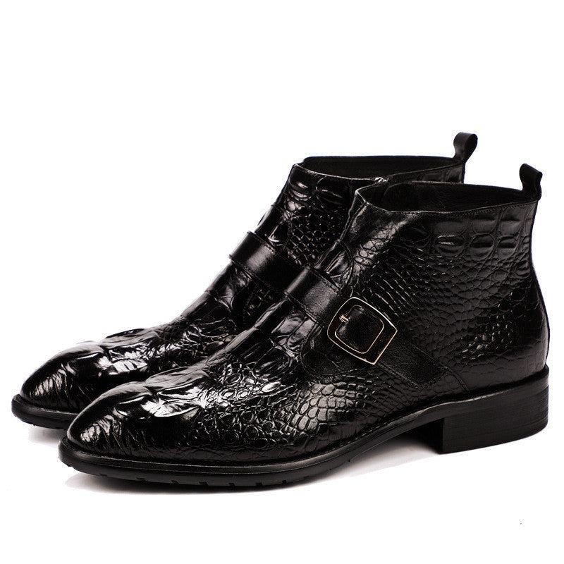 Men's Fashion Personality High Top Leather Boots