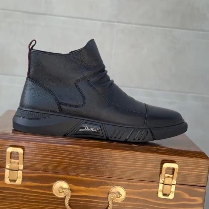 Male British Style Middle Cut Men's Boots