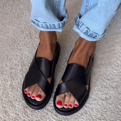 Women's Leather Casual Beach Sandals