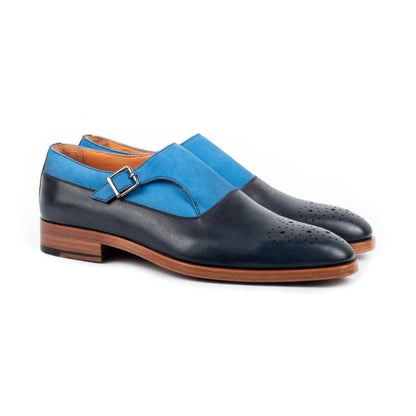 Lorenzo Rust Single Monk Strap Shoes