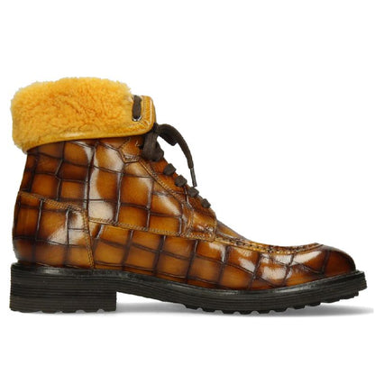 Turtle Indy Yellow Shade Sherling Boots