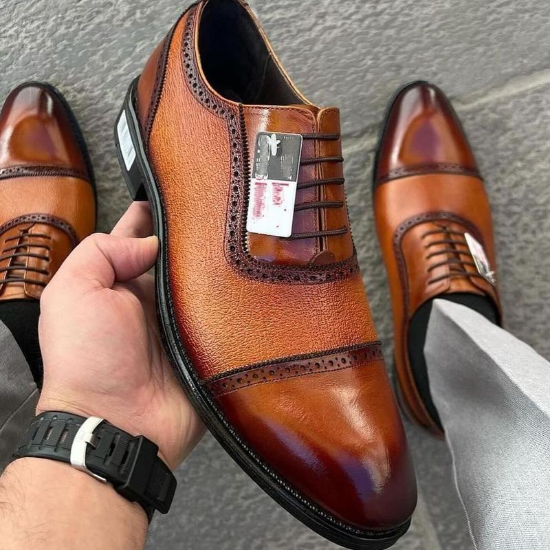 Polished Matte Combo Calfskin Shoes