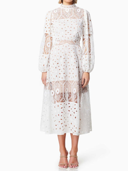 The Elegant Lace White Dress