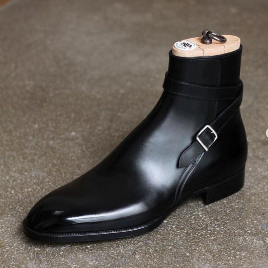 Single Monk Genuine Leather Boots