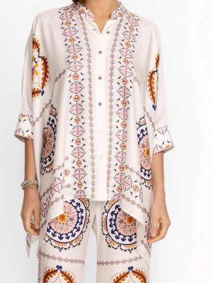 Sophisticated Printed Loose Suit