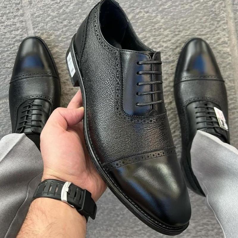 Polished Matte Combo Calfskin Shoes