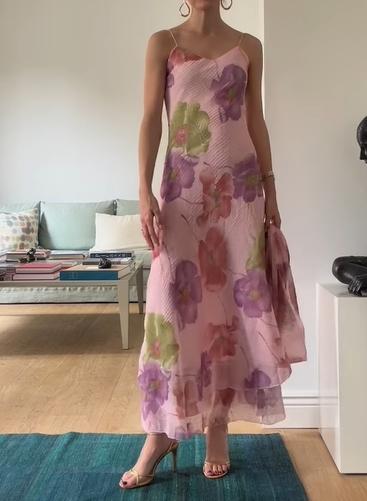 The Light Elegant Floral Midi Dress