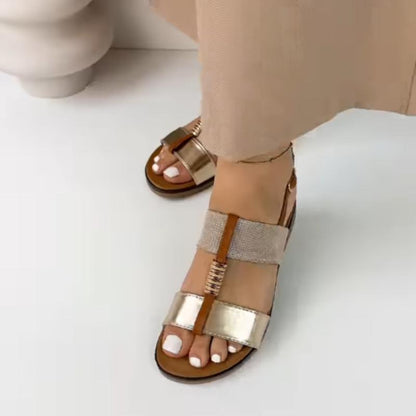 Simple Fashion Patchwork Women's Sandals