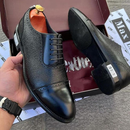 Polished Matte Combo Calfskin Shoes