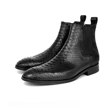 Classic Black Snake Samuel Boots