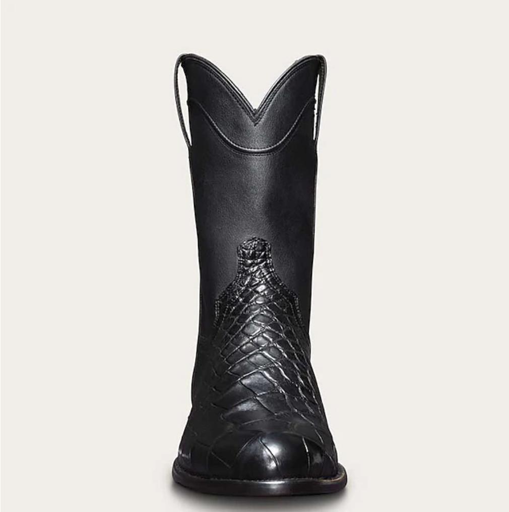 Men's Crocodile Print Faux Leather Western Cowboy Boots