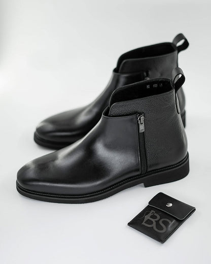 Men's Boots With Zippered Upper