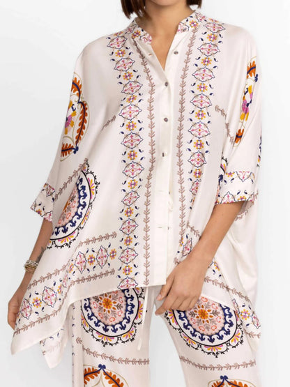 Sophisticated Printed Loose Suit